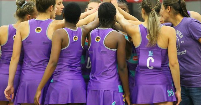 NWU netball huddle 2019