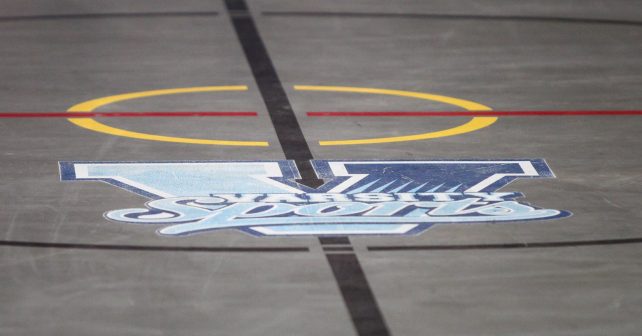 Varsity Netball logo court