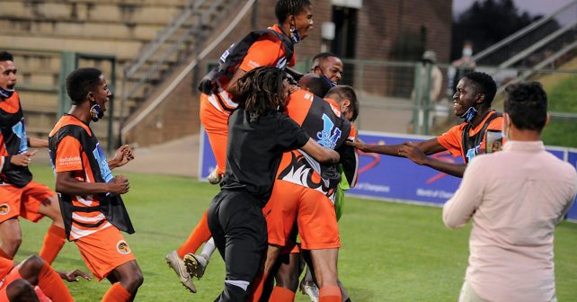 UJ celebrate vs TUT penalties