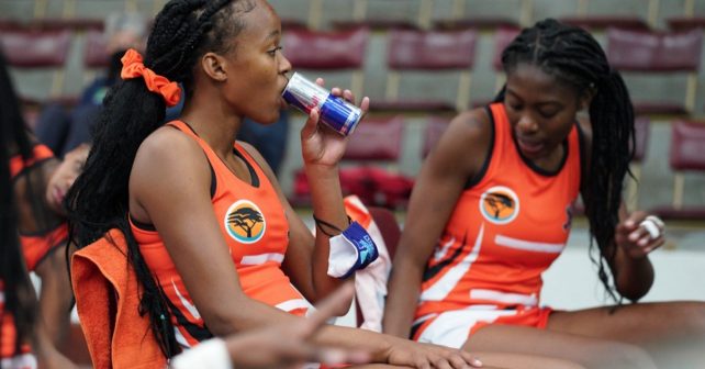 UJ player drinking Red Bull